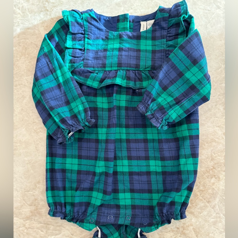 Janie & Jack bubble romper, worn 1x! Size 6-12m